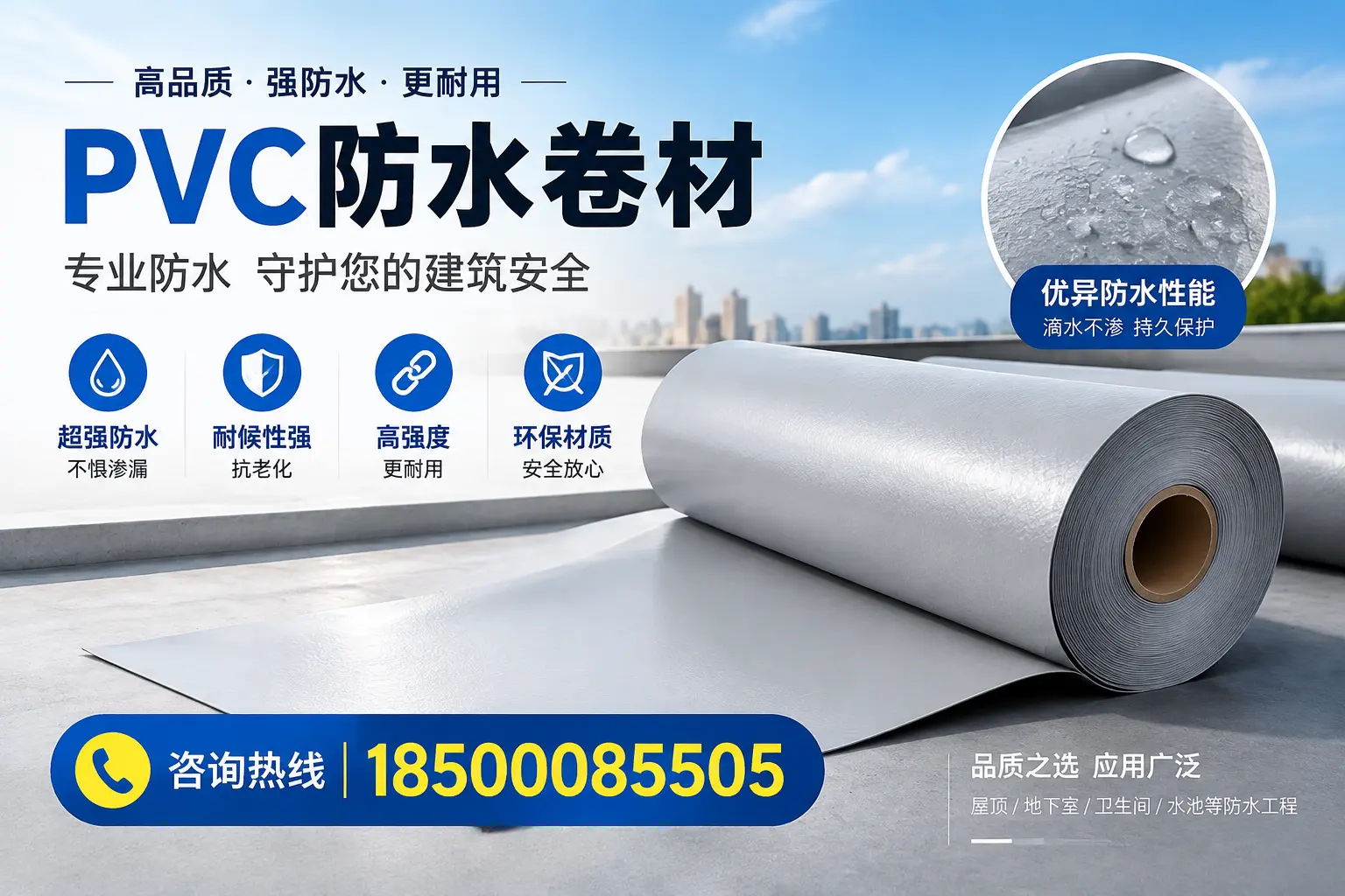 三沙地区pvc防水卷材的市场现状与发展趋势