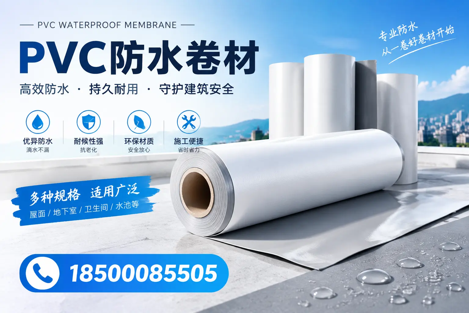 如何选择适合的PVC防水卷材？专家为您解答三沙的需求